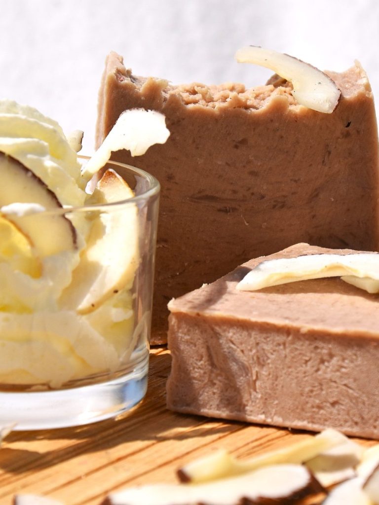 Kokos-Creme Bildinhalte entsprechen der Duftmischung